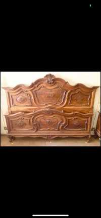 mobila dormitor lemn masiv baroc