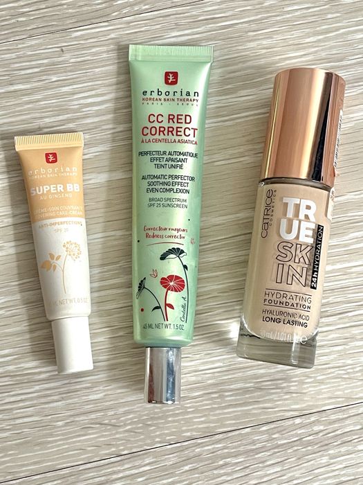 Erborian cc cream, erborian bb cream, catrice true skin