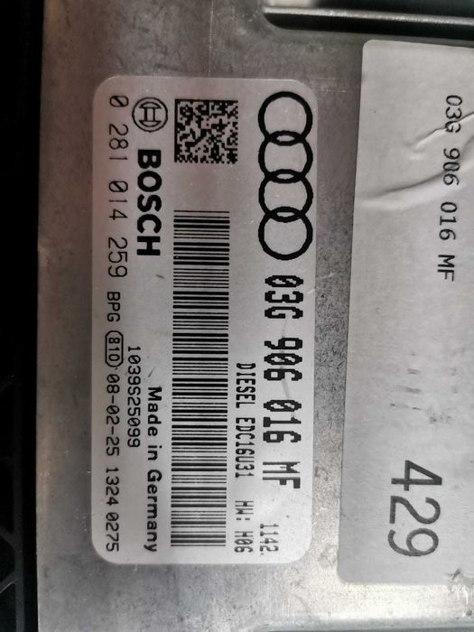 ECU Calculator motor Audi A6 2.0TDI EDC16U31 03G906016MF 0281014259