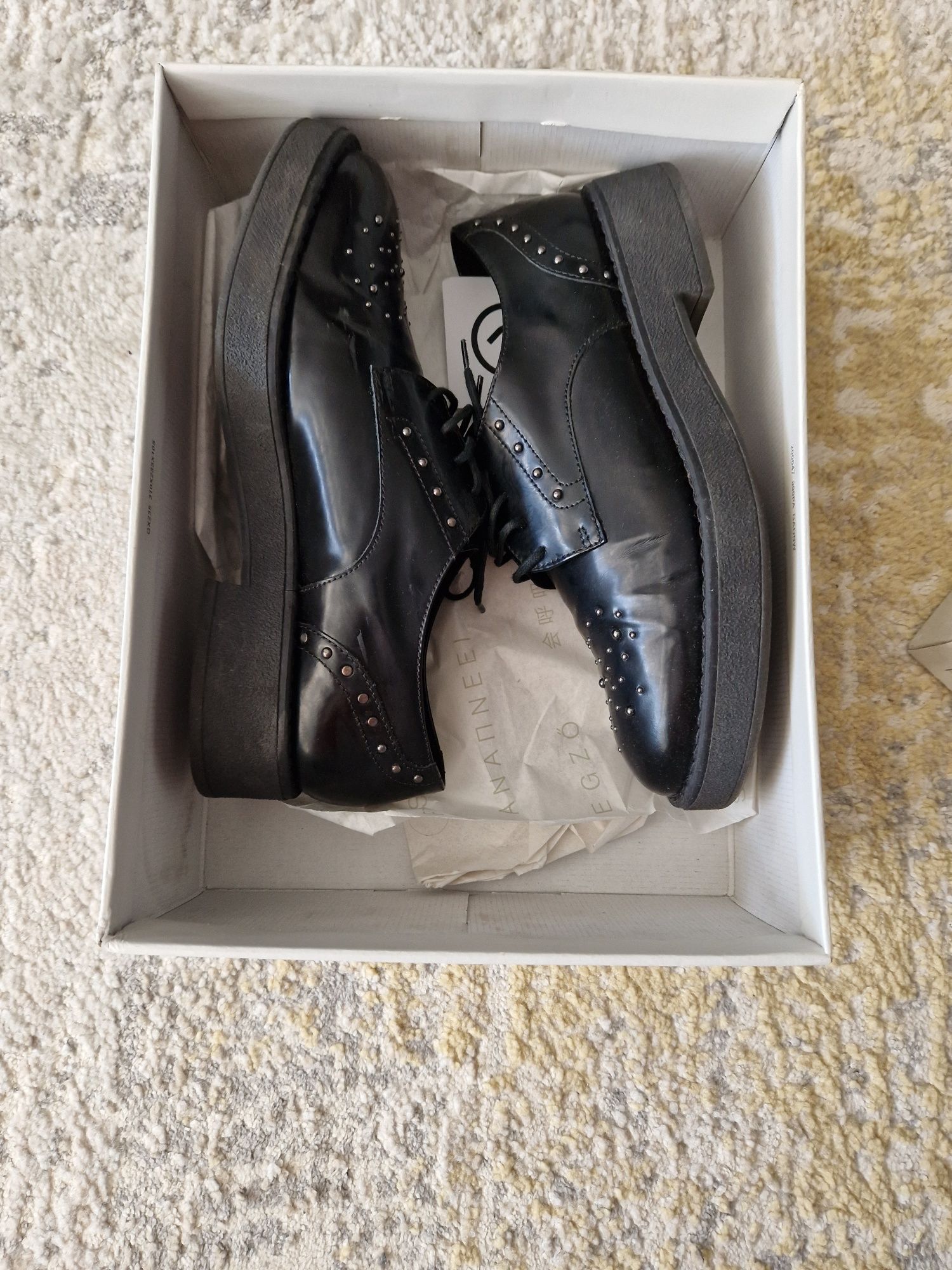 Pantofi geox, model brogue de dama, 39