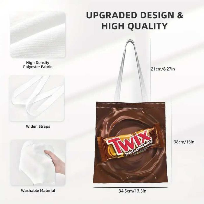 Geanta umăr casual ,cool cu imprimeu Kinder Bueno