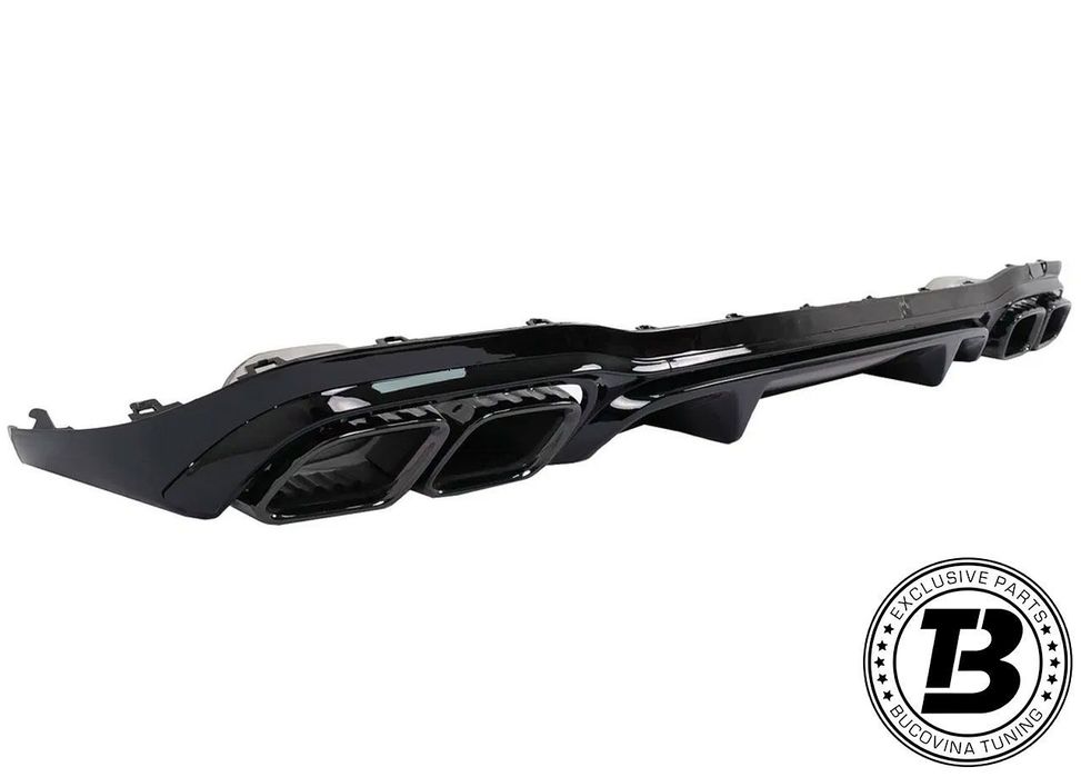 Difuzor Bara Spate cu Ornamente compatibil cu Mercedes E Class W213 Facelift E63 Design