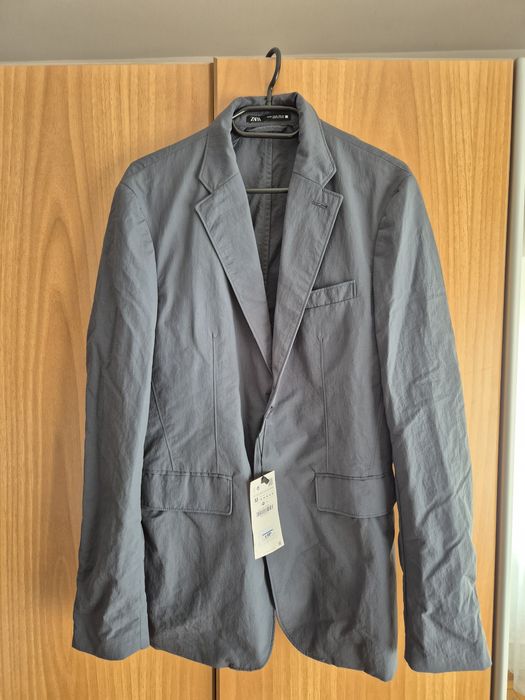 Vand sacou barbatesc Zara, culoare gri, marimea M, nou cu eticheta