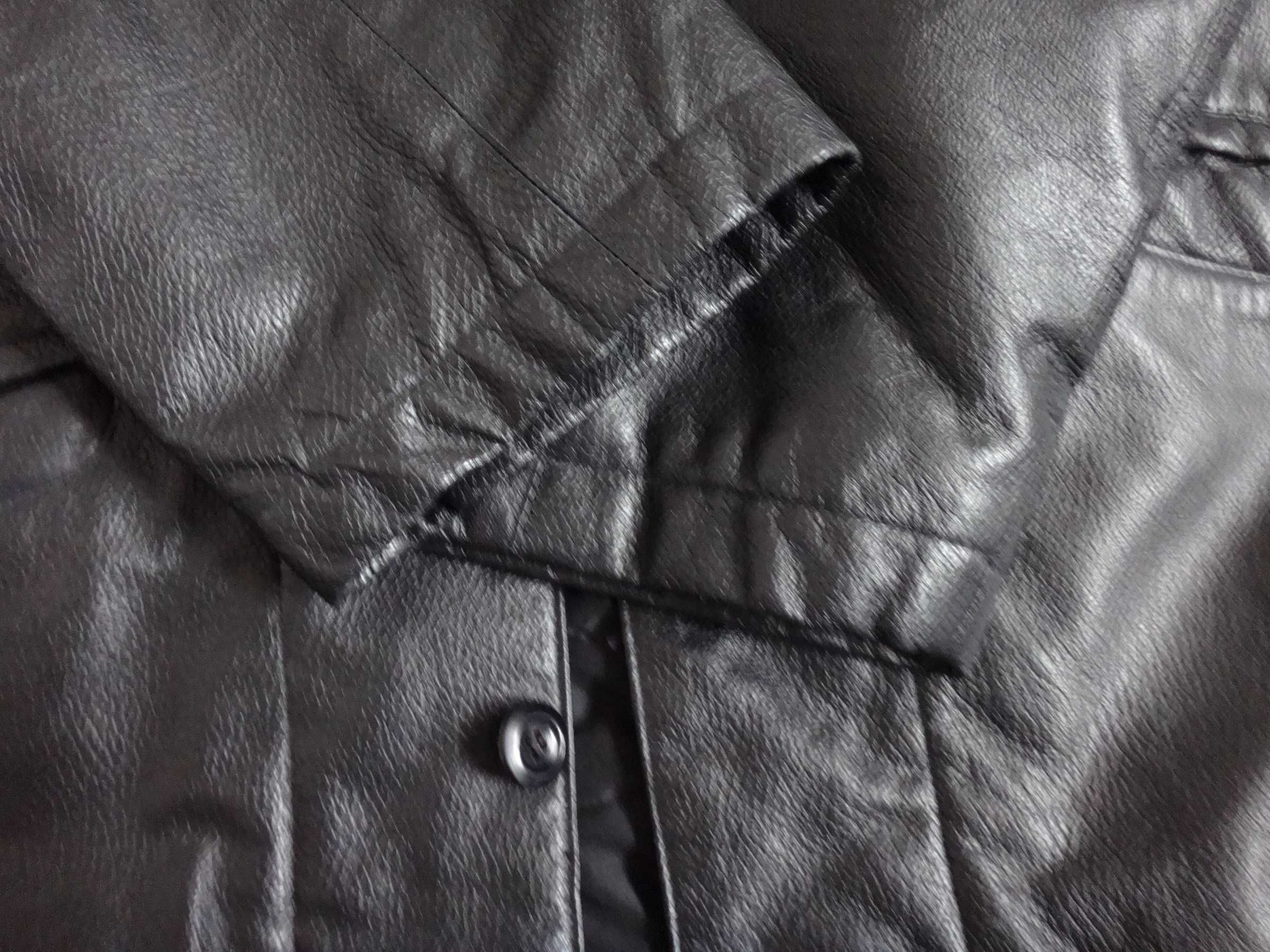 Jacheta din piele pentru barbati John Harris, 58, culoare negru