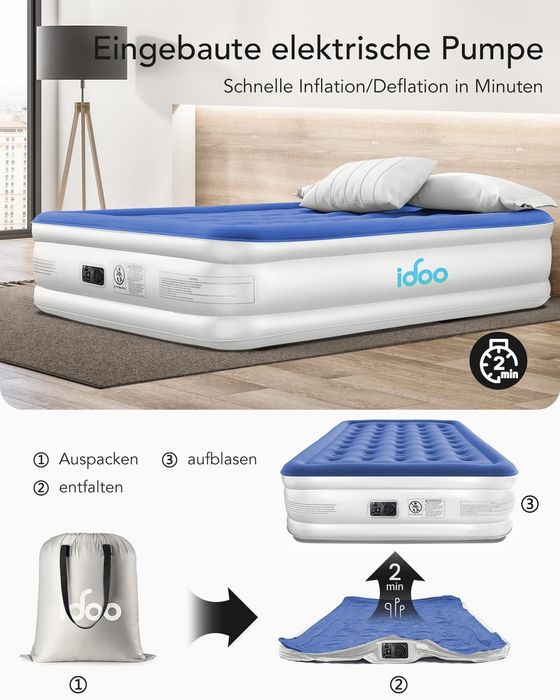Saltea gonflabilă iDOO, saltea gonflabilă autogonflabila