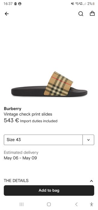 Papuci burberry originali