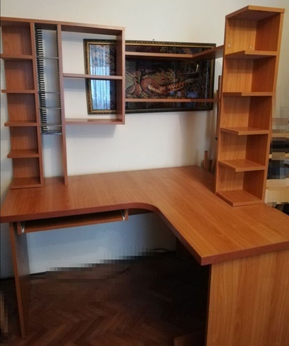 Birou pe colț 120/140cm (cireș)