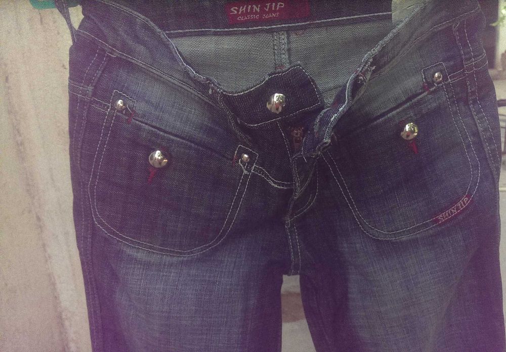 женские модные брюки джинсы