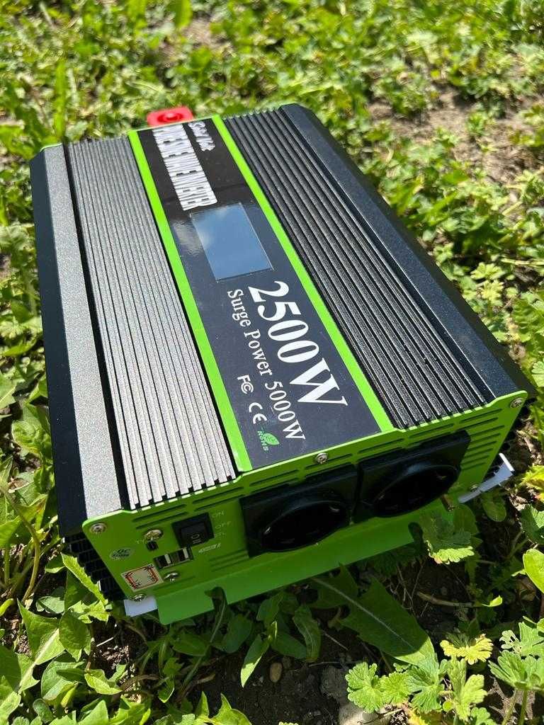 Invertor 1000W/2000W/2500W/3000W/3500W/5000W cu telecomandă, sinus pur