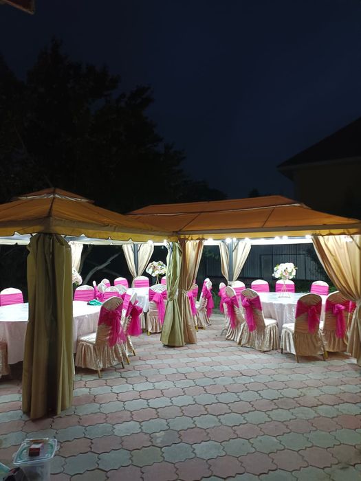 Аренда шатер Аренда стол стулья посуды