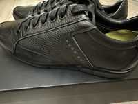 Мужские кроссовки/спортивные туфли Hugo Boss,40,черные,кожа,новые