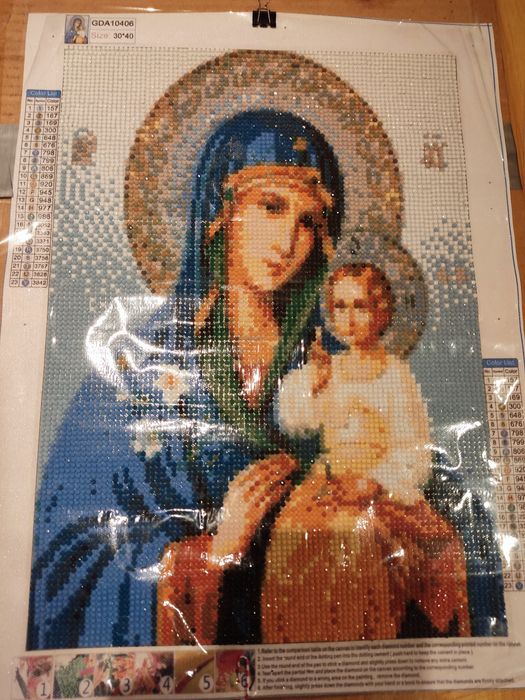 Goblen diamante lucrare manual