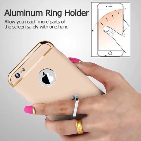 Husa pentru Apple iPhone 6/6S, GloMax 3in1 Ring PerfectFit, Gold