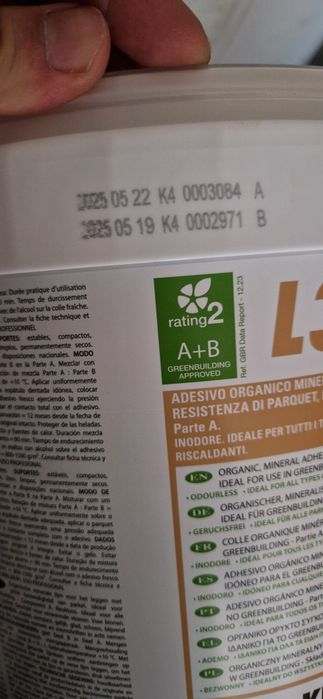 Kerakoll L34 Evolution - 3 galeti sigilate, adeziv parchet