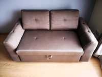 Разтегателен диван с подлакътници, цвят - сив