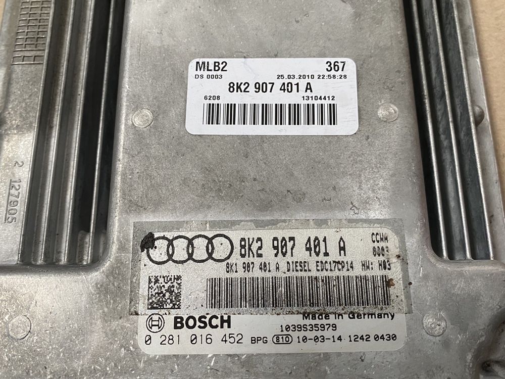 Calculator / Ecu motor Audi A4 B8 , A5 2.7 / 3.0 TDI , 8K2907401A