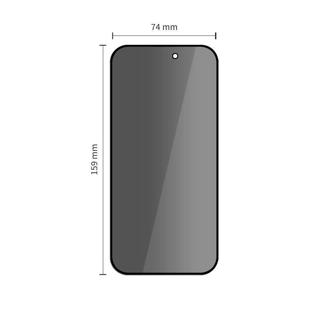 Tech-protect glass spy+ privacy 2-pack – закалено стъкло за iphone 17