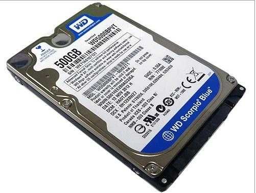 HDD 500GB, Western Digital, Seagate, 2.5" (laptop, sata)