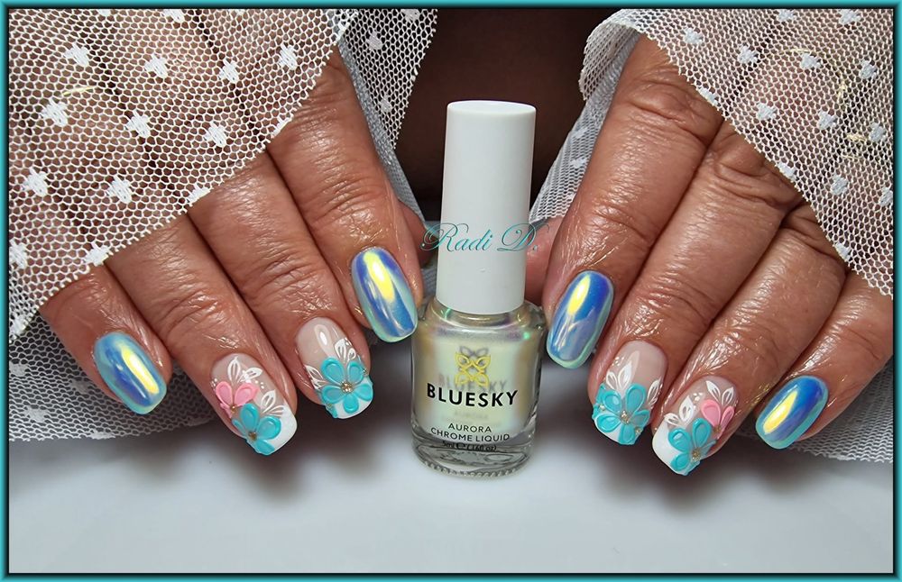 Гел лак Bluesky Aurora 01 - огледален ефект
