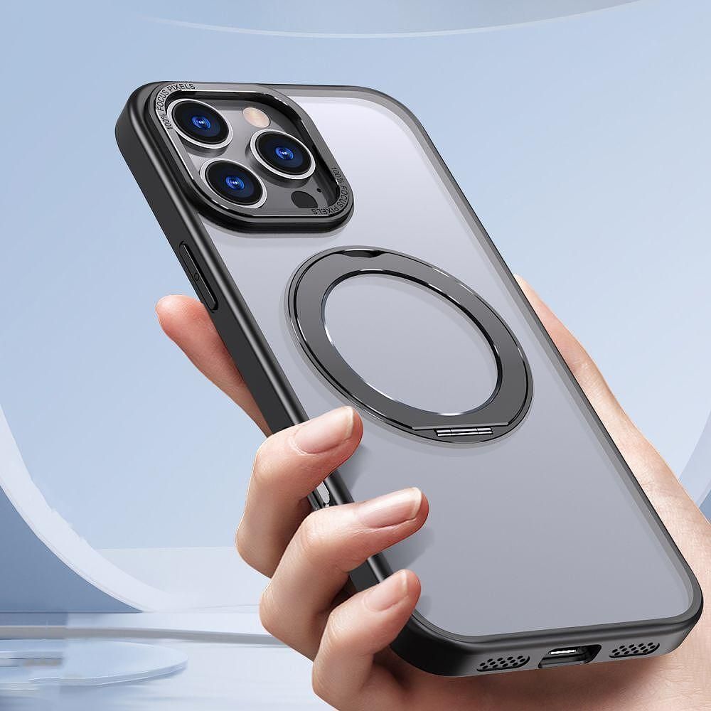 Кейс tech-protect magring magsafe за iphone 16 pro - матово черно