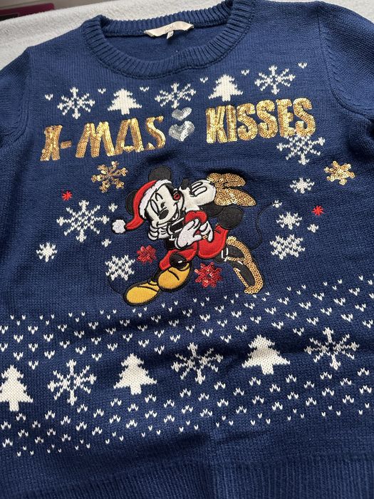 Коледен пуловер тъмносин