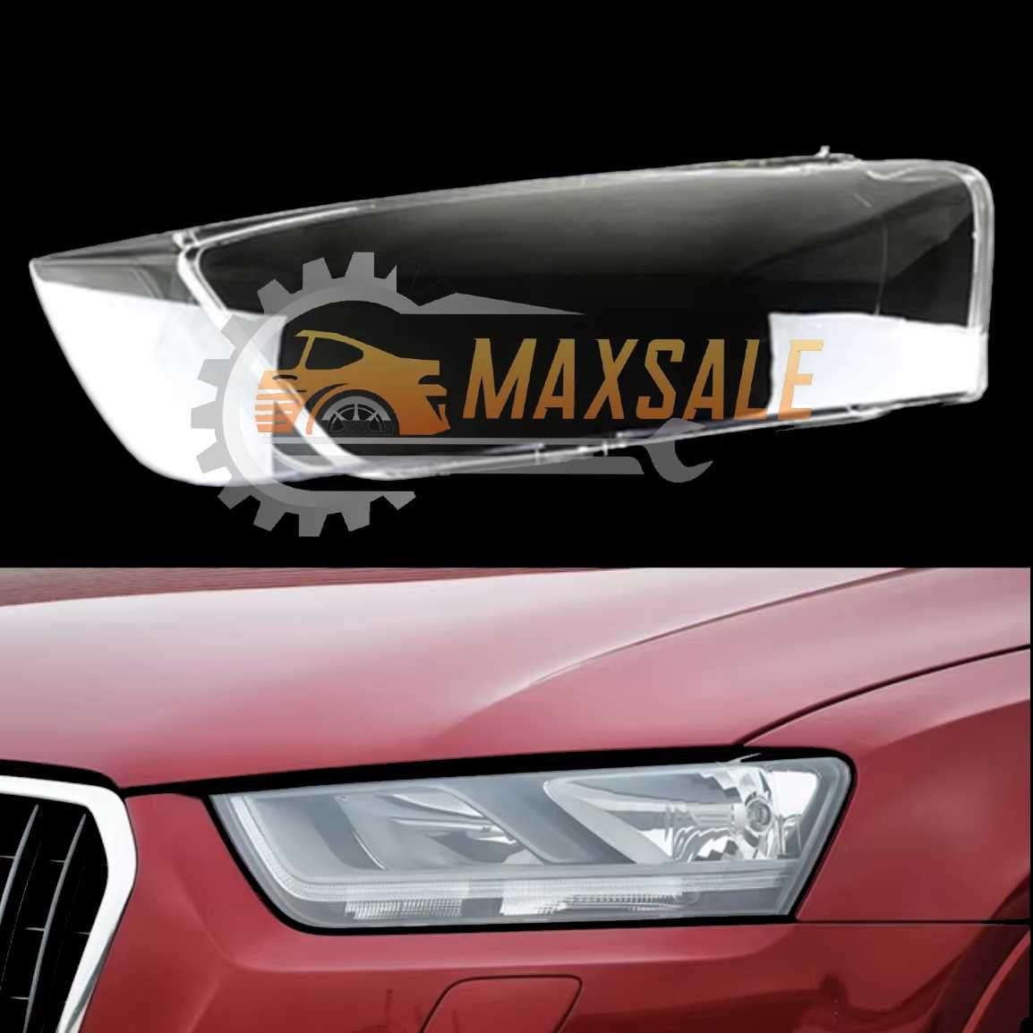 Капаци фарове Audi Q3 (13-15) фар ауди кю3 комплект стъкло джип