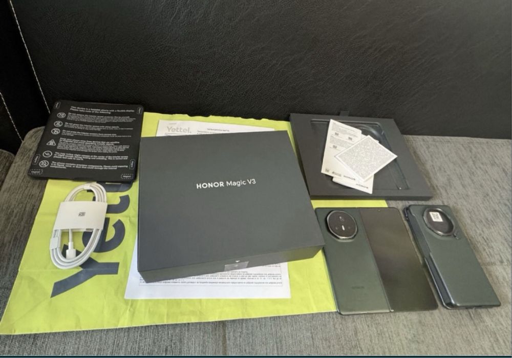 КАТО НОВ 512GB Honor Magic V3 Yettel Гаранция 2027 г. Green