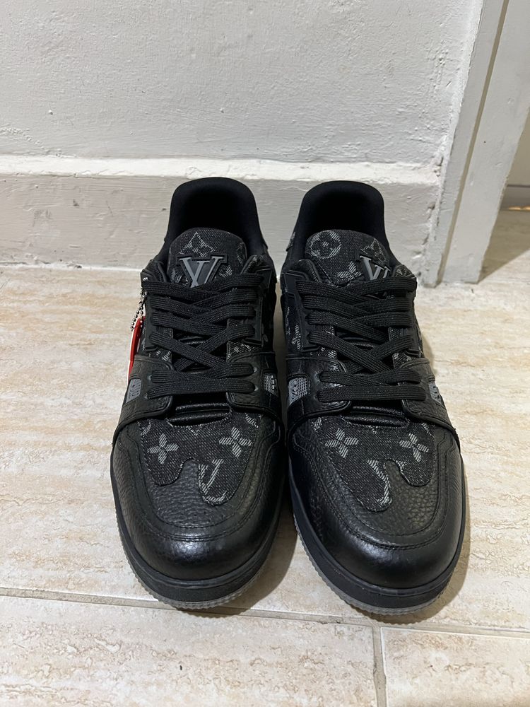 Louiss Vuitton LV Trainer x Nigo Black Denim