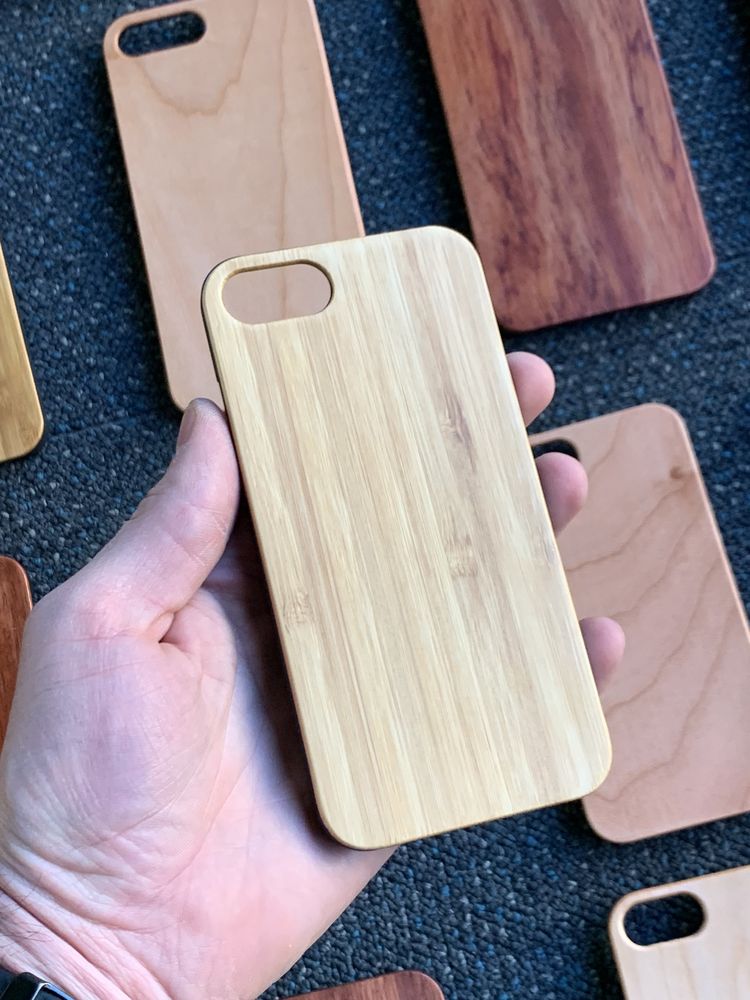 (NOU) Husa Carcasa iPhone Premium Wood /Lemn Oak