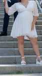 Rochie doridorca alb poliester