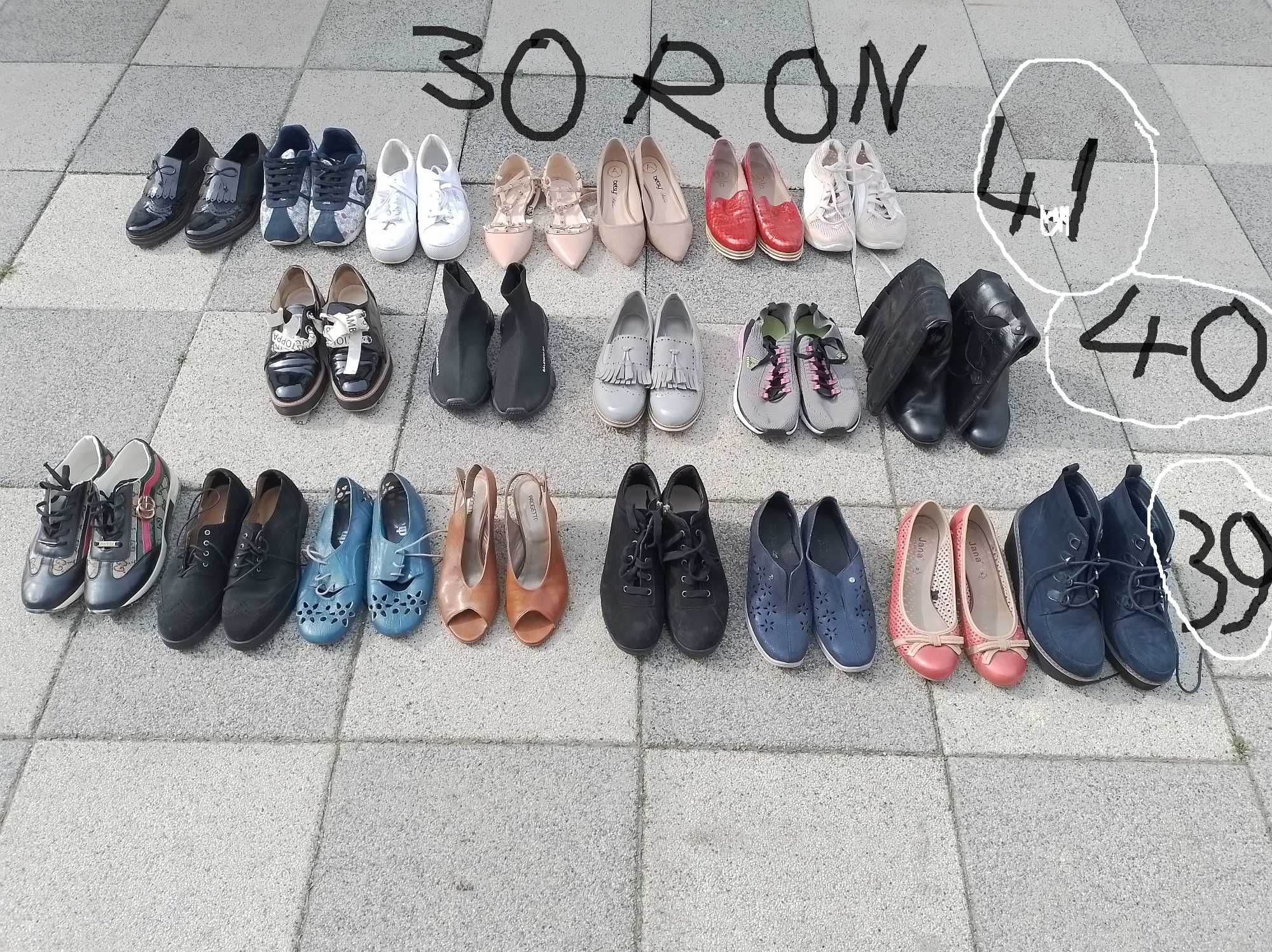 pantofi dama 30 RON, ZARA, PIELE, ESPRIT