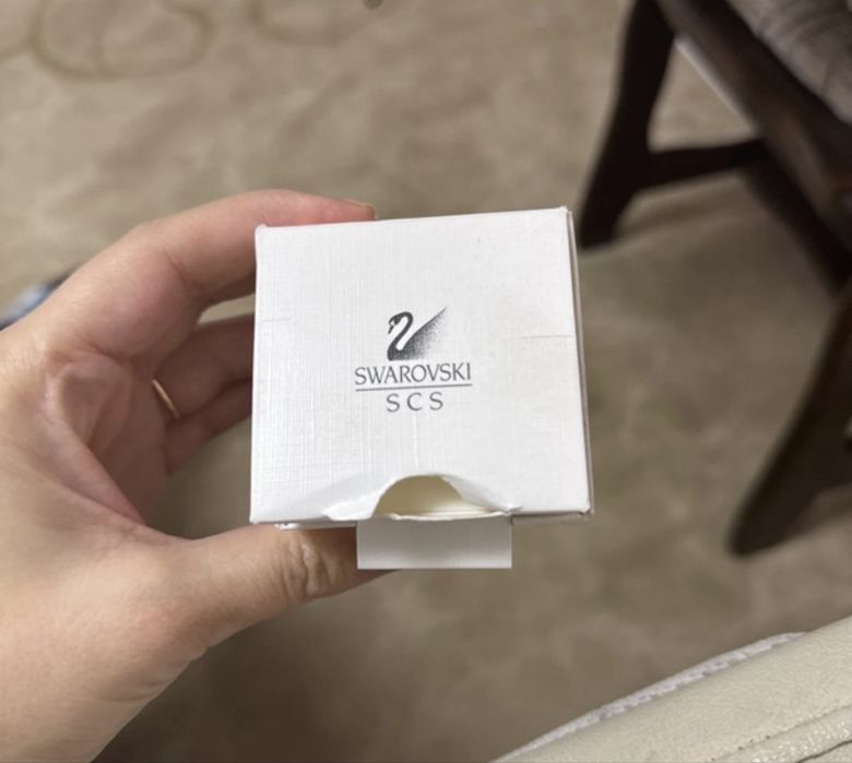 Inima swarovski albastra