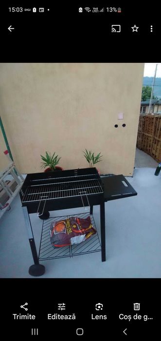 Gratar de curte cu roti