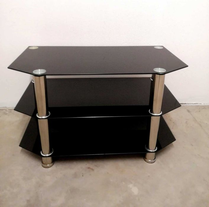 Комплект Кухненска стъклена и холна стъклена маса