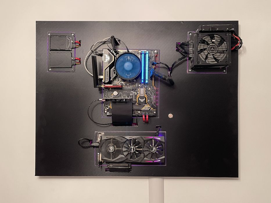 PC Wallmounted Gaming video GTX 1060 Strix + baza TUF Z370-PLUS