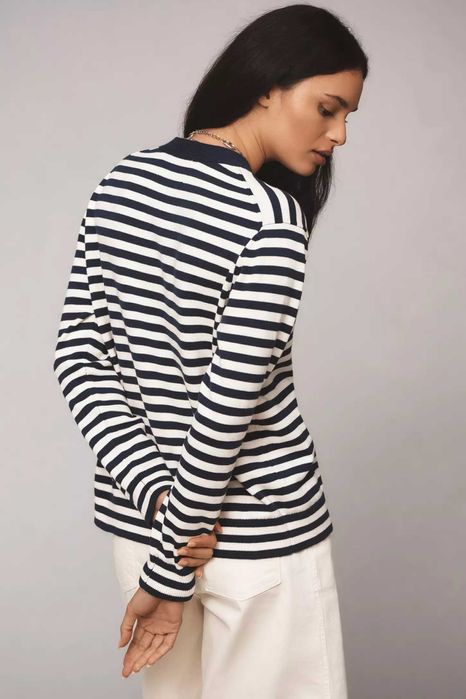 Marimekko, Cardigan din bumbac Adde Patja, Unisex, Bleumarin, L