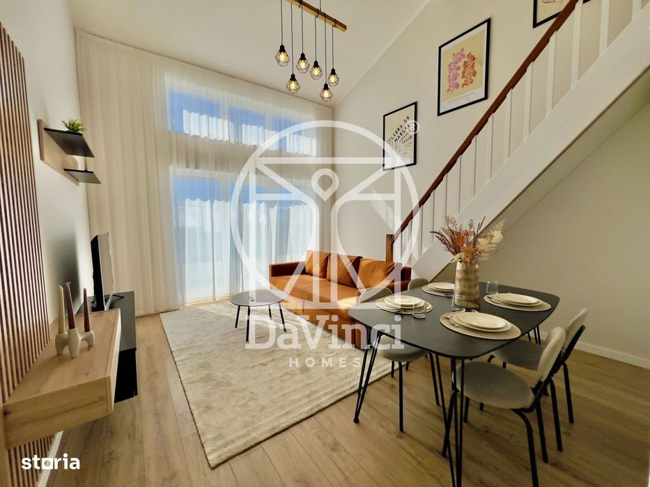 Penthouse 4 camere - mobilat si utilat - intabulat, aer conditionat