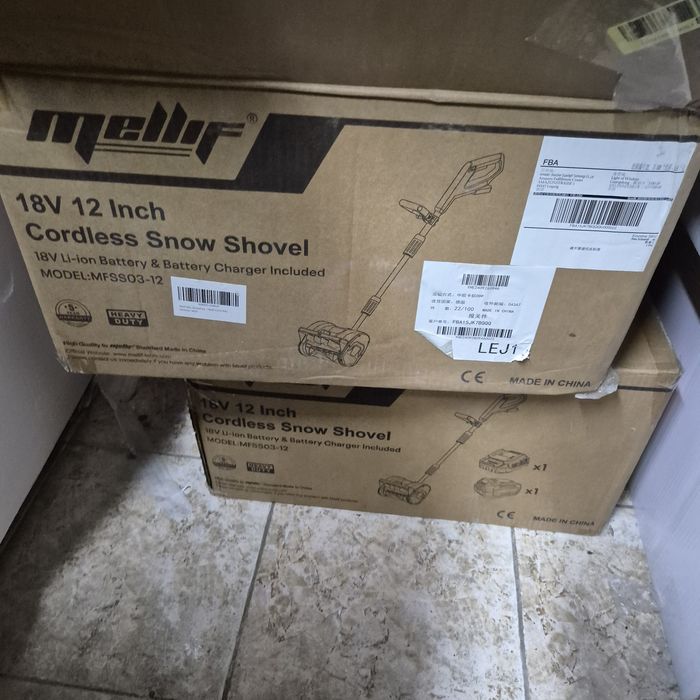 Топ Цена!Лека и Удобна Електрическа Безжична лопата за сняг