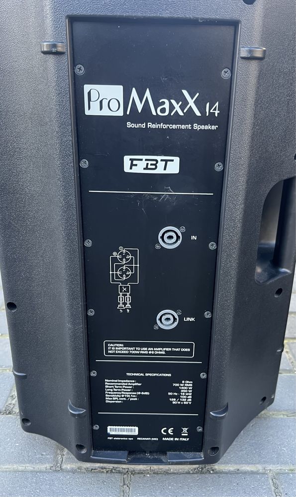 Vand boxe FBT ProMaxx 14