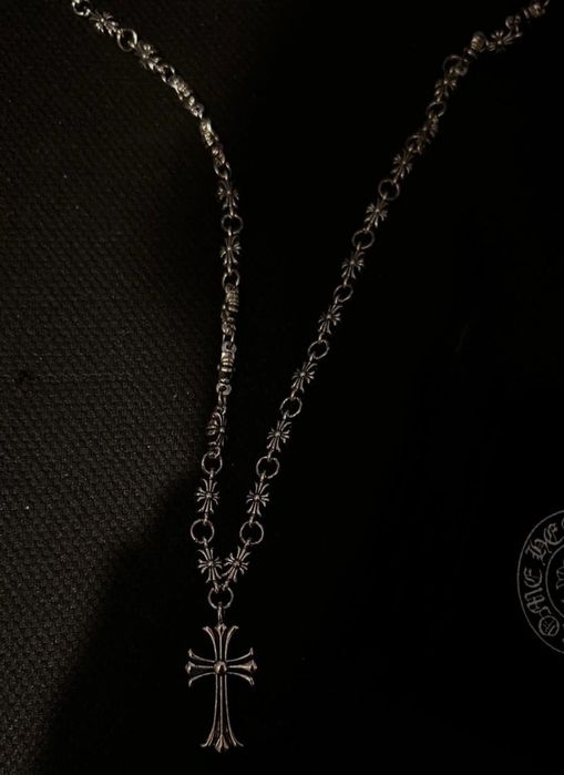 Lanţ "Chrome Hearts" argintiu Calitate superioara