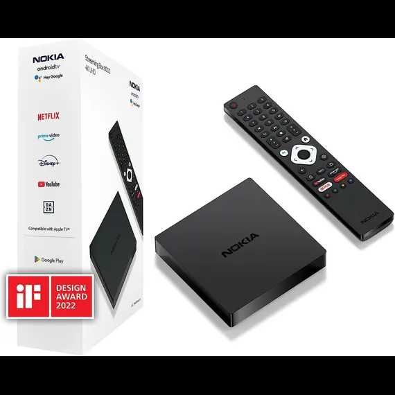 ТВ бокс Nokia 8000, Android TV, Netflix< Prime Video, HBO