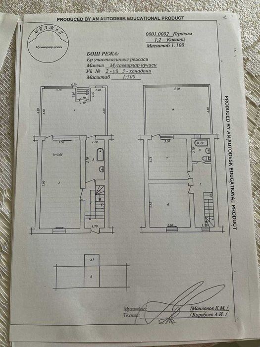 Продается 5 ком квар котеджного типа Метро Буюк Ипак йули Художников
