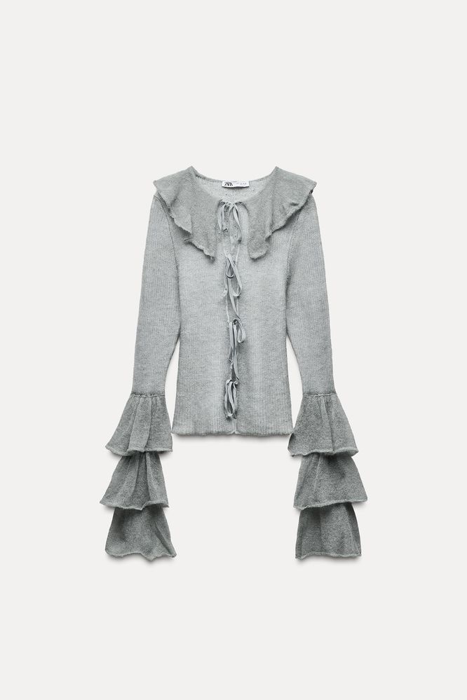 Bluza Cardigan Zara din lână și alpaca