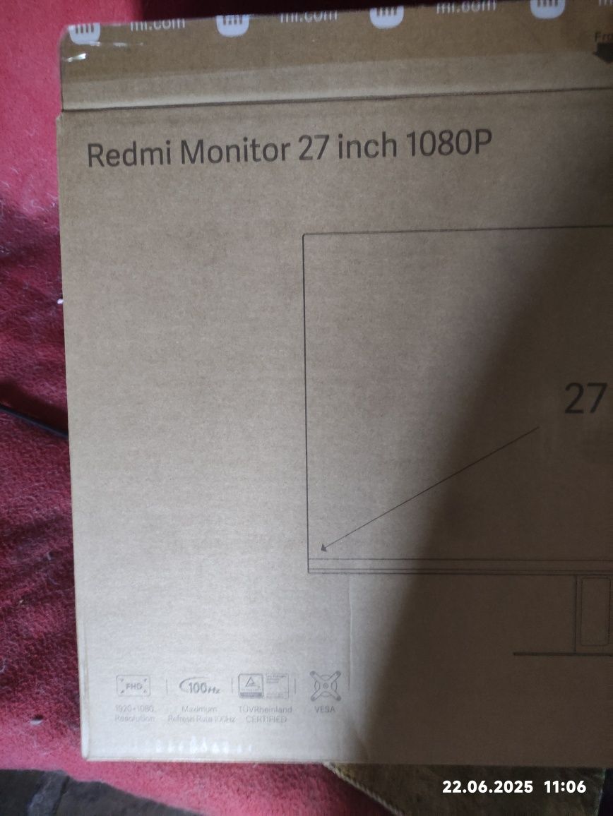 Монитор Redmi 27 дюймов 100 герц