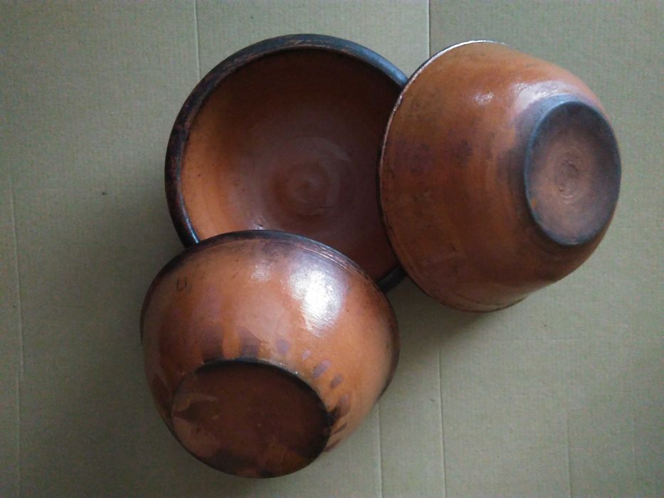 Керамични ретро купи - 3 броя