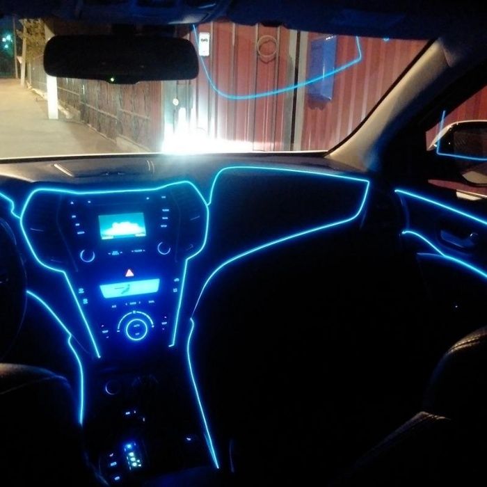 Promotie Fir neon (fir luminos)cu margine pentru auto