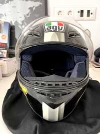 AGV K3 rossi helmet 2007 jerez test