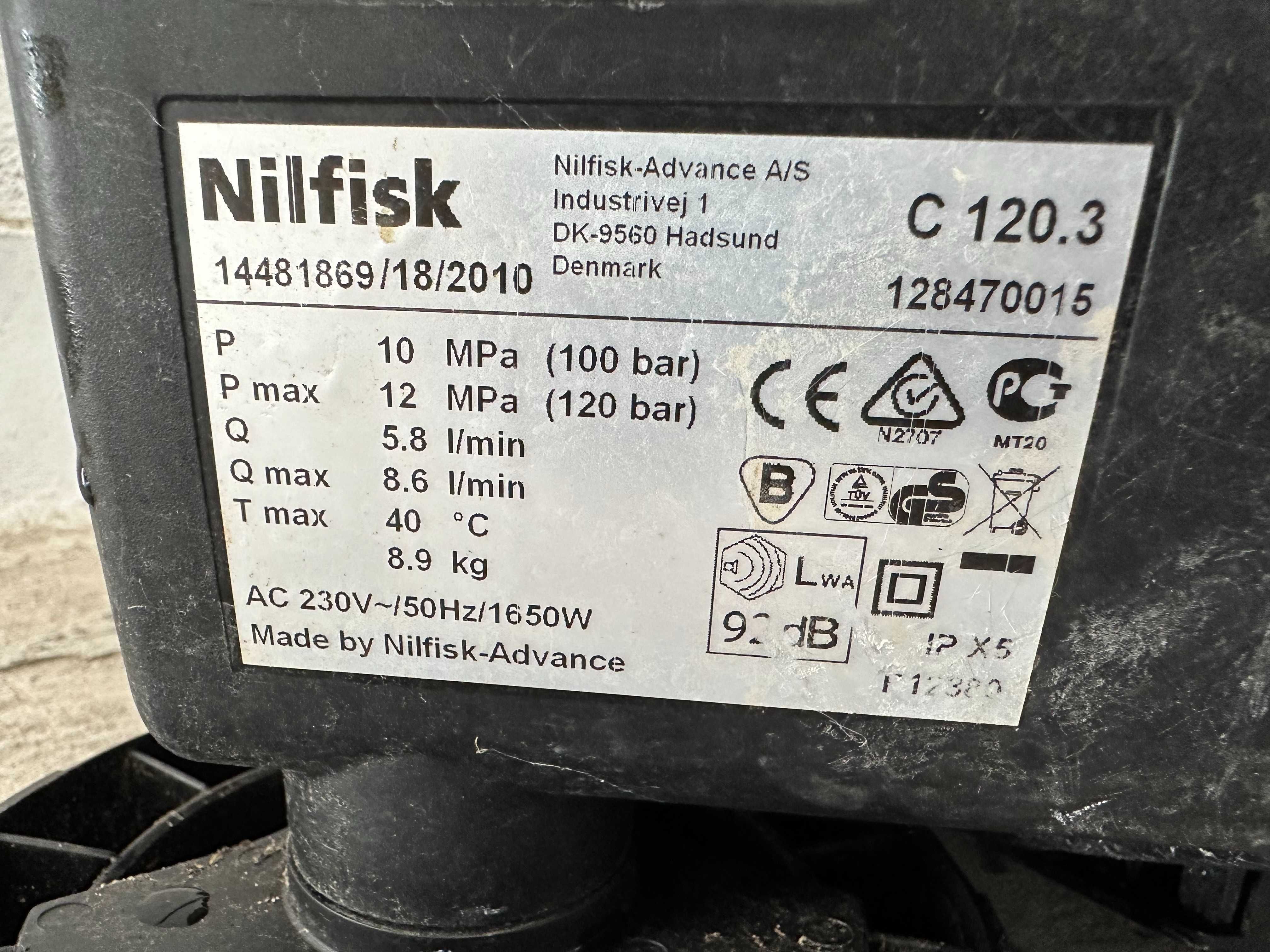 Водоструйка - Nilfisk   C 120.3