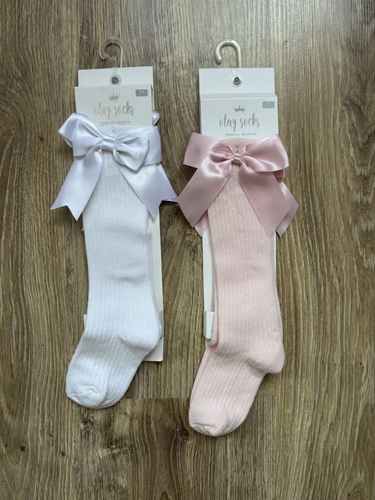 Детски чорапи за момиче с панделка