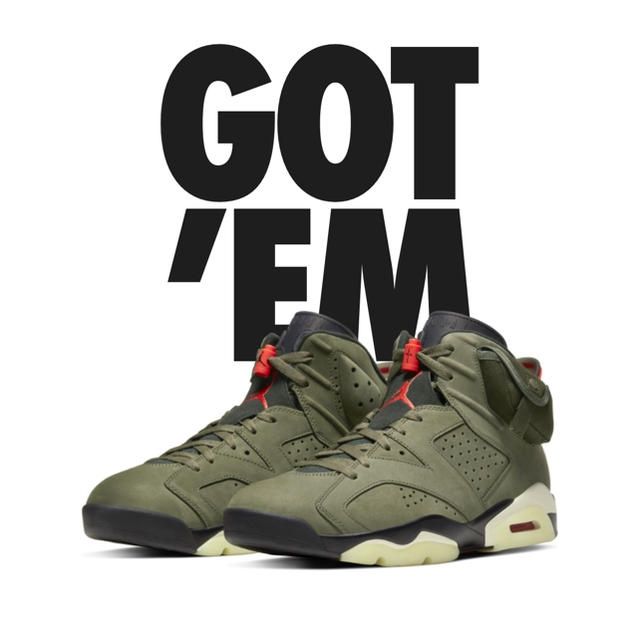 Nike Air Jordan 6 x Travis Scott Cactus Jack зеленые